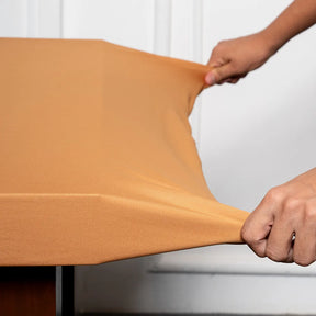 Copper Rust Stretchable Table Cover