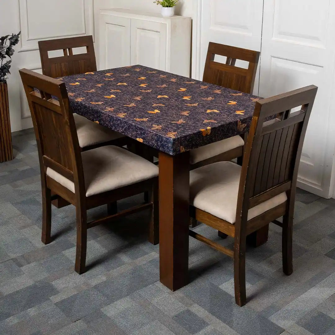  Golden Butterfly Elastic Table Cover.