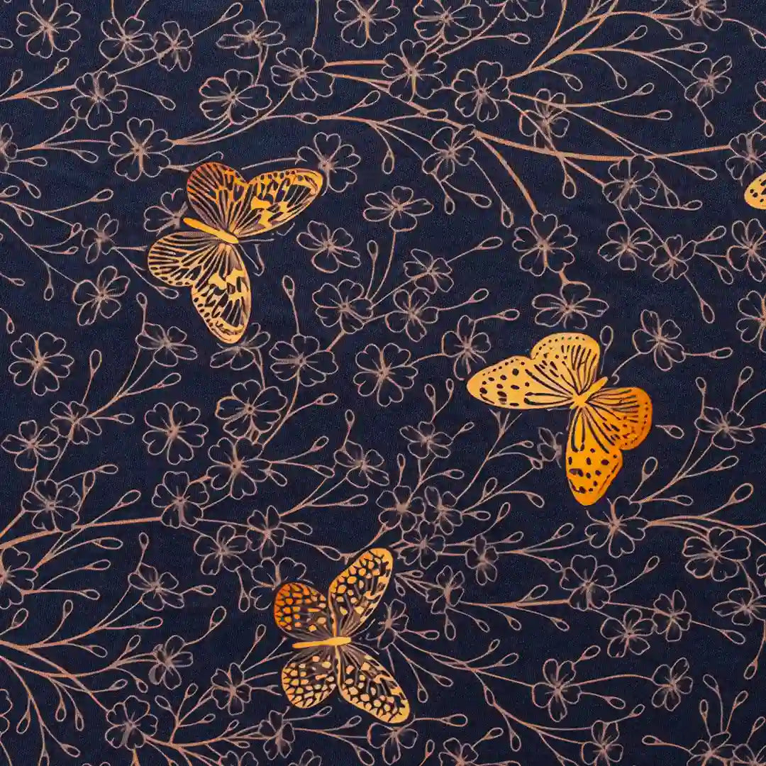  Golden Butterfly Design Elastic Table Cover.