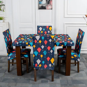 Kai Po Che Elastic Chair And Table Cover Set