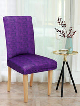 Purple Velvet Universal Chair Covers