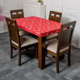 Reindeer Print Elastic Table Cover Set