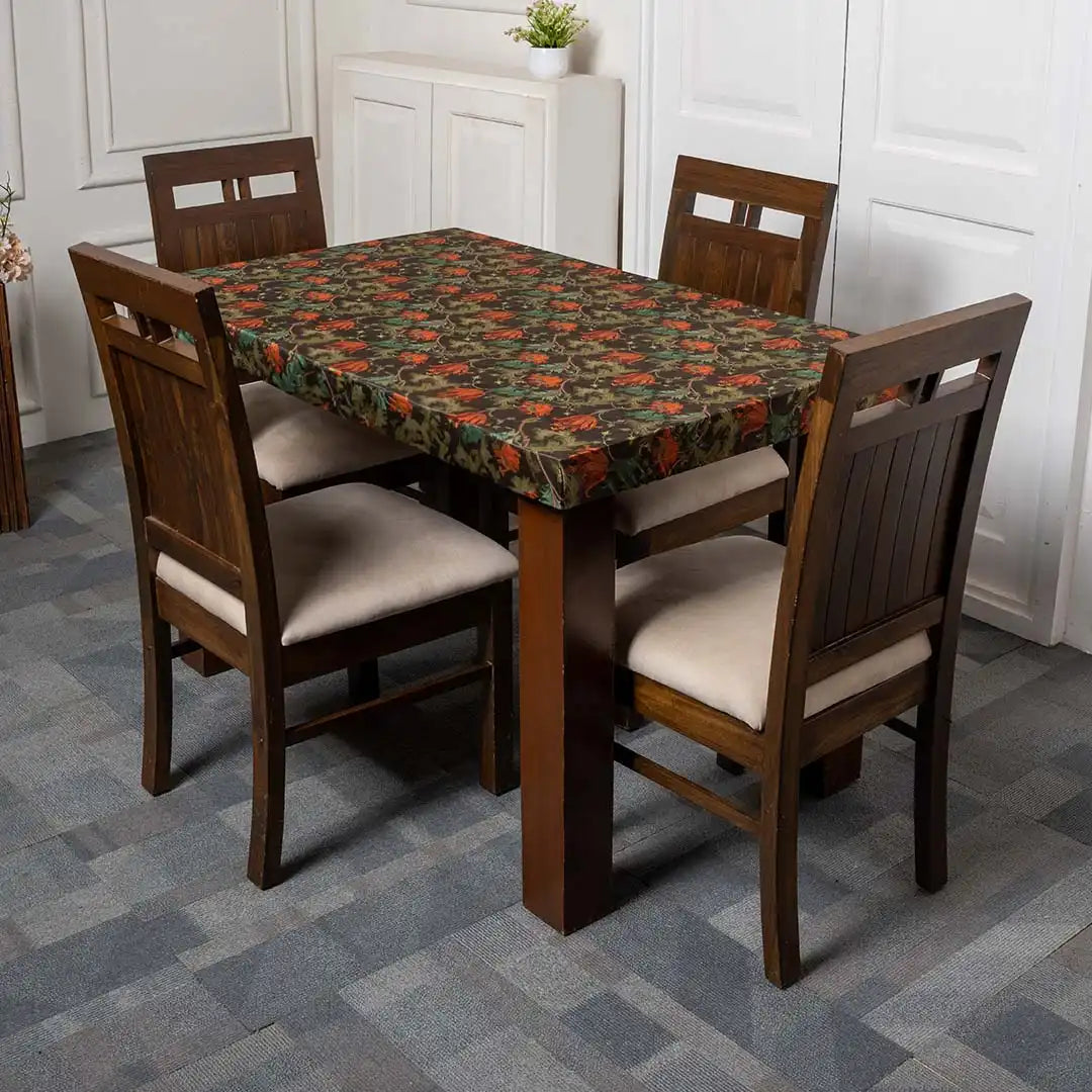 DivineTrendz Exclusive - Spicy Marigold Elastic Table Cover