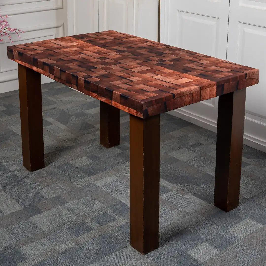  Wooden Blocks Elastic Table Covers