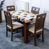 Yellow Prism Elastic Table Cover